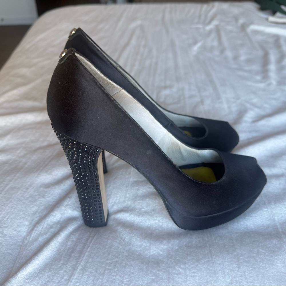 Michael Kors Black High Heels with Studded Heel